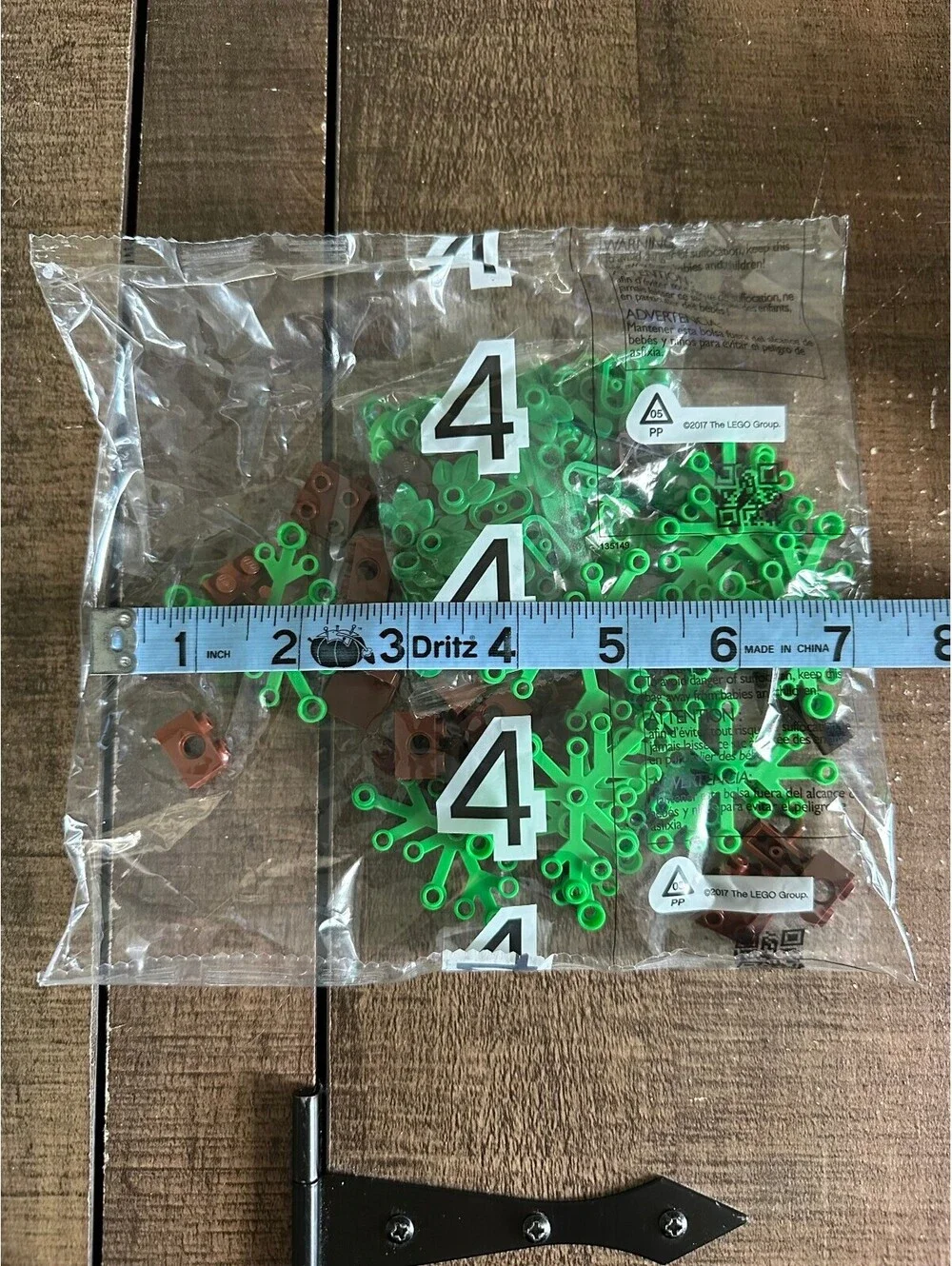 LEGO Tree Building Parts Sealed Bag Lot Bright Green Leaves Brown Bricks 2017